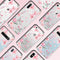 Hoesje Geschikt voor Samsung Galaxy S8 Hoesje Siliconen - Design Backcover siliconen - Meerkleurig / Blossom Watercolor Pink