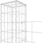 vidaXL - Schanskorf - U-vormig - met - 5 - palen - 500x20x200 - cm - ijzer