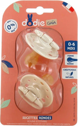 Dodie Gaïa 2 Ronde Fopspenen 0-6 Maanden (Kleur : Beige)