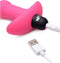 XR Brands Vibrating Silicone Anal Beads and Remote Control pink