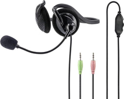 Hama 00139920 - PC-Office-headset met nekband en flexibele microfoonarm - Zwart