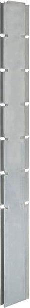 vidaXL - Schanskorfpaal - 180 - cm - gegalvaniseerd - staal - zilverkleurig