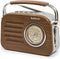 KoolTech Jazz Retro Radio - AM / FM Bluetooth - Donkerbruin