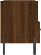 vidaXL - Nachtkastje - 40x35x47,5 - cm - bewerkt - hout - bruin - eikenkleur