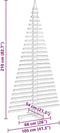 vidaXL - Kerstdecoratie - kerstboom - 210 - cm - massief - grenenhout