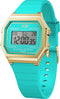 Ice Watch ICE digit retro - Blue curacao 022055 Horloge - Siliconen - Blauw - Ø 33 mm