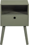 WOOOD Ozzy Nachtkastje Hout Warm Groen 53x36x30