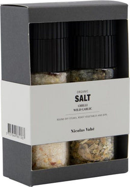 Cadeaubox Organic Chilli salt & Wild garlic salt