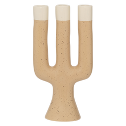 Urban Nature Culture - Candle holder Nox - 3-armig - 50% gerecycled keramiek - Zee mist