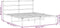 vidaXL - Bedframe - met - hoofdbord - metaal - wit - 160x200 - cm