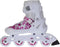 Roces Compy 8.0 - Inline Skates - Verstelbaar Comfort Fit - Wit Roze - Maat 30-33