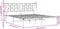 vidaXL - Bedframe - met - hoofdbord - metaal - wit - 160x200 - cm