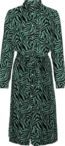 ONLY ONLCODY L/S MIDI SHIRT DRESS CS PTM - Dames Jurk - Lange mouwen V hals Knoopsluiting - Maat M