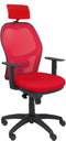 Bureaustoel met hoofdsteun Jorquera P&C 10CRNCR Rood