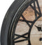 Wandklok bruin - diameter 49 cm - Woonkamer Klok Industrieel - Landelijke wandklok - Keukenklok - Vintage Klok -