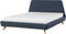 VIENNE - Tweepersoonsbed - Donkerblauw - 160 x 200 cm - Polyester