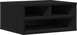 vidaXL - Printerstandaard - Zwart - Eiken - 49x40x22,5 - cm - Bewerkt - Hout