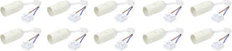 Sygonix SY-4995234 Lampfitting E14 Set van 10 stuks 230 V 500 W Met klemaansluiting