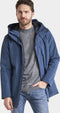 Didriksons Alvin - Heren Parka - Warm gewatteerd waterdicht - Cold sea blue
