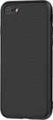 Hoesje Geschikt voor iPhone SE 2020 / iPhone SE 2022 Hoesje - Backcover Liquid Siliconen Case - TPU Hoes Zwart - Luxe Telefoonhoesje Wallet Case Pasjeshouder PU Leder