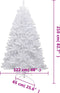 vidaXL - Kunstkerstboom - met - scharnieren - en - sneeuw - 210 - cm