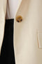 Object Objsigrid L/s Blazer - Klassieke blazer - Omkeerbare hals - Zand - Maat 40