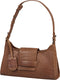 Burkely Casual Carly - Dames Schoudertas - Verstelbare schouderband - Cognac