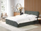 RENNES - Bed met opbergruimte - Donkergrijs - 180x200 cm - Polyester