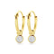 Marie Celeste - Oorringen - Zirkonia 3.5mm - Geelgoud 14 karaat - 11x1.3mm