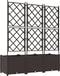 vidaXL - Tuinbak - met - Trellis - 120x40x143 - cm - Bruin