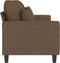 vidaXL - Driezitsbank - 180 - cm - stof - bruin