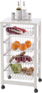 Arredamenti Italia GINGERONE - Keukentrolley - 4 Lades - Wit