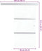 vidaXL - Schuifdeur - 90x205 - cm - ESG-glas - en - aluminium - zilverkleurig