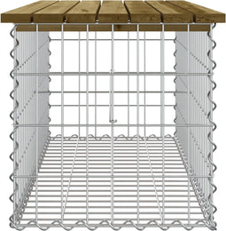vidaXL - Tuinbank - schanskorfontwerp - 103x44x42 - cm - geïmpregneerd - hout