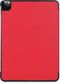 3-Vouw sleepcover hoes - Geschikt voor iPad Pro 12.9 inch (2021) - Rood