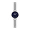 Skagen ANITA MICRO - Dames Horloge 22 mm - Zilverkleurig - Zandsteenblauwe wijzerplaat
