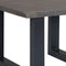 vidaXL - Salontafel - met - natuurlijke - randen - 60x60x40 - cm - acaciahout - grijs