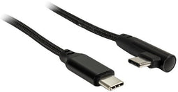 Inter-Tech 88885581 - USB-C Kabel - 1 m - Zwart