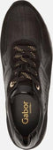 Gabor 76.524.97 - Dames Sneakers - Suède - H-leest - Zwart - Maat 39