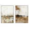 Schilderij Home ESPRIT Wit Bruin Beige Abstract Modern 103 x 4,5 x 143 cm (2 Stuks)