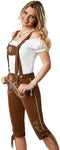dressforfun Lederhose Walchensee - Verkleedkostuum - Kniehoogte - Bruin
