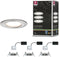 Paulmann Nova Coin - LED-inbouwlamp set van 3 - IP44 78mm 3x6W 2700K Staal geborsteld (set van 3)