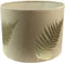 Ronde lampenkap met print - 42x42x32 - Warmgrijs/goud - Velvet