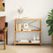 vidaXL - Kastje - 3-laags - 80x30x78 - cm - massief - eikenhout