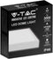 V-TAC VT-8630W-SQ LED vierkante plafonnière - 420mm - IP44 - Wit - 30W - 3000 Lumen - 3000K