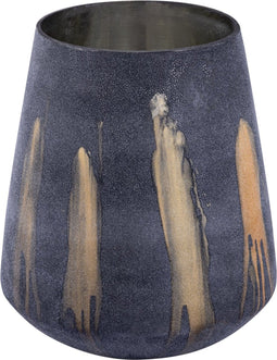 PTMD Windlicht Randall - 27x27x31 cm - Glas - Zwart