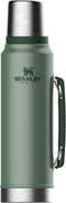 Stanley Classic Legendary Bottle 1L | Hammertone Green | Thermosfles houdt 24 uur warm of koud | Vaatwasserbestendig | Roestvrijstalen Thermoskan | Lekvrij | BPA-Vrij