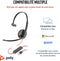 Poly Blackwire C3210 - Over Ear headset - USB-C met microfoon en volumeregeling - Zwart