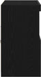 vidaXL - Dressoir - met - LED - Verlichting - Zwart - Eiken - 81x37x67 - cm