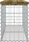vidaXL - Tuinbank - schanskorfontwerp - 103x31,5x42 - cm - geïmpregneerd - hout